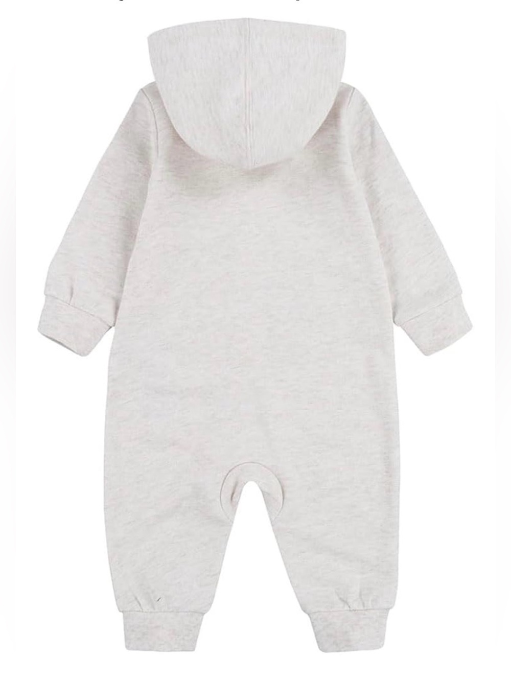 Nike Baby Full Zip One-Piece Hooded Coverall Beige - 6 months - Picture 2 of 3